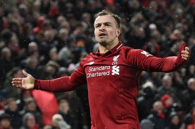 リバプールがマンU退け首位堅持、交代出場シャキリが2得点