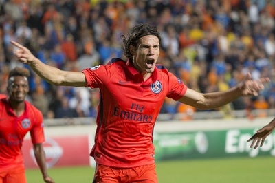 PSGがアポエルに競り勝つ、カヴァーニが土壇場で決勝点 欧州CL