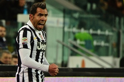 ユベントスがテベスの2得点で勝利、勝ち点差は変わらず