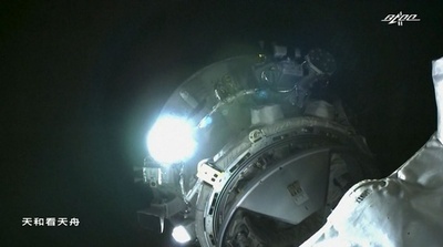 宇宙貨物船「天舟2号」と宇宙ステーションの手動接続試験が完了