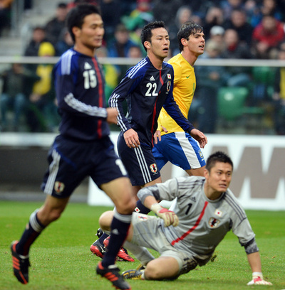 日本、ブラジルに完敗 サッカー国際親善試合