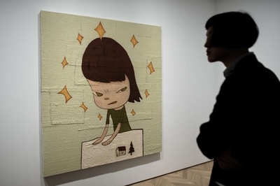 現代美術作家の奈良美智氏、AFPインタビュー