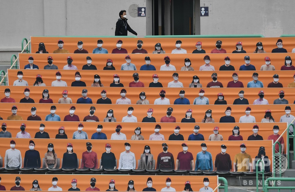 ファンなし、唾吐きなし 韓国プロ野球が開幕