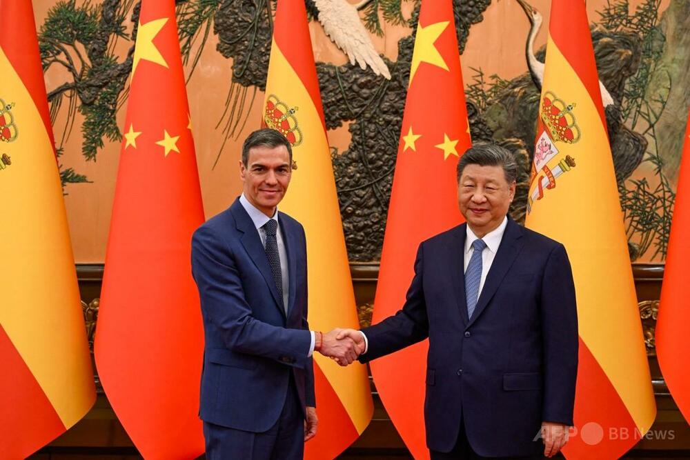 中国主席、「正義と力の闘い」でスペインに関係強化呼び掛け「両国は正義の国」