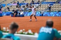パリ五輪、テニス男子。会場で練習するスペインのラファエル・ナダル（2024年6月23日撮影）。(c)MARTIN BERNETTI / AFP
