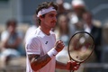 全仏オープンテニス、男子シングルス1回戦。ガッツポーズを見せるチアゴ・ザイブチ・ビウチ（2023年5月30日撮影）。(c)Anne-Christine POUJOULAT / AFP