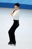ソチ冬季五輪、フィギュアスケート男子シングル・フリースケーティング（FS）。演技に臨むデニス・テン（Denis Ten、2014年2月14日撮影）。(c)AFP/JUNG YEON-JE