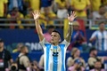 サッカーコパ・アメリカ決勝、アルゼンチン対コロンビア。先制点を喜ぶアルゼンチンのラウタロ・マルティネス（2024年7月14日撮影）。(c)JUAN MABROMATA/ AFP