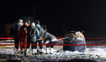 着地した「嫦娥５号」帰還機（2020年12月17日撮影）。(c)Xinhua News 