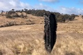 オーストラリア・ニューサウスウェールズ州ダルゲティーの牧場に突き刺さったスペースXの破片。天体物理学者のブラッド・タッカー氏提供（2022年7月29日撮影）。(c)Photo by Brad TUCKER / various sources / AFP