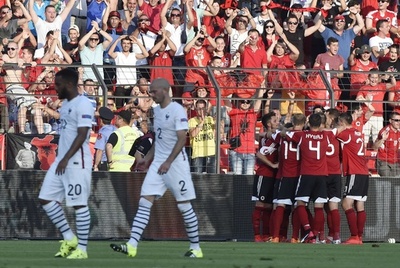 フランス、アルバニアに敗れ親善試合2連敗