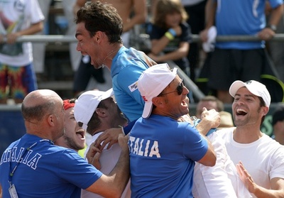 イタリアがアルゼンチンを下し準々決勝進出、デビス杯