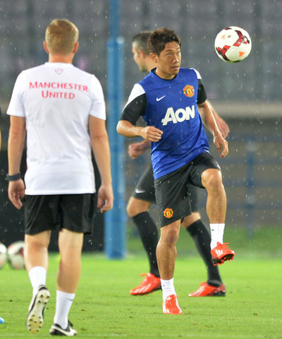 マンチェスター・ユナイテッドが横浜で調整