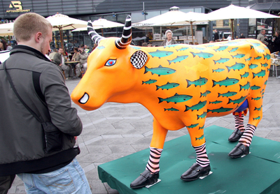 チャリティアートイベント「CowParade」 コペンハーゲンで開催