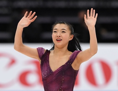 女王坂本が2位発進、女子SP首位はテネル 四大陸選手権