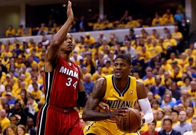 ペイサーズ、大勝でヒートとの初戦を制す