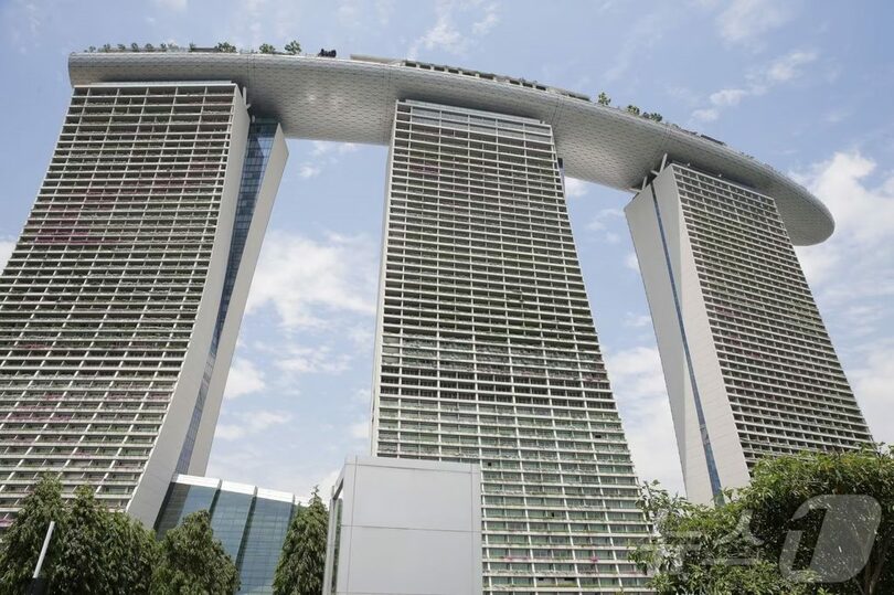 シンガポールのランドマーク「マリーナベイ・サンズ」(c)news1