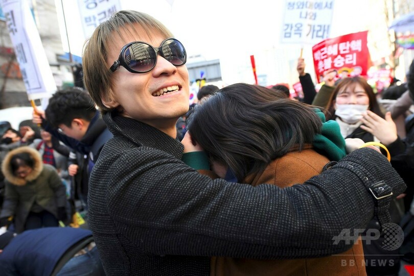 韓国憲法裁、朴槿恵大統領の罷免を宣告