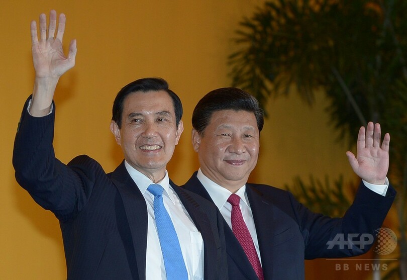 中台首脳が歴史的会談、習主席「中台は一つの家族」