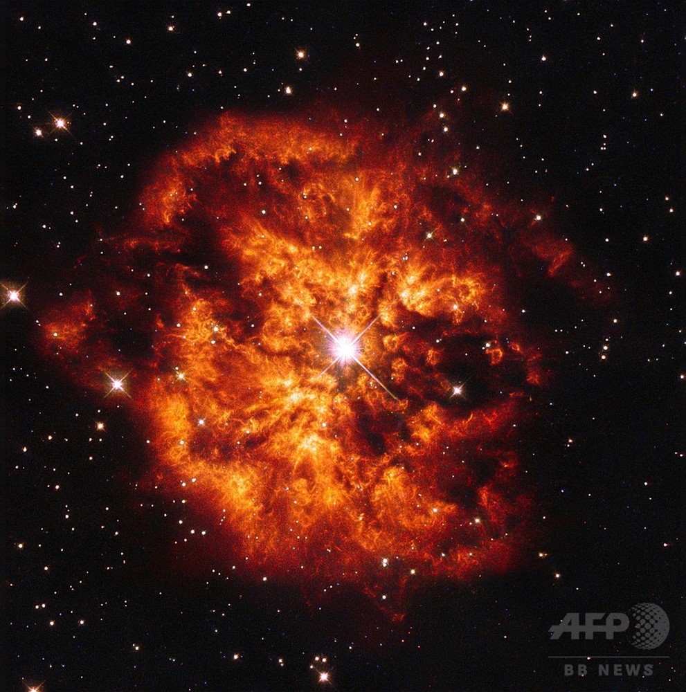 超高温の星「WR124」と星雲「M1-67」、ハッブル望遠鏡 写真1枚 国際