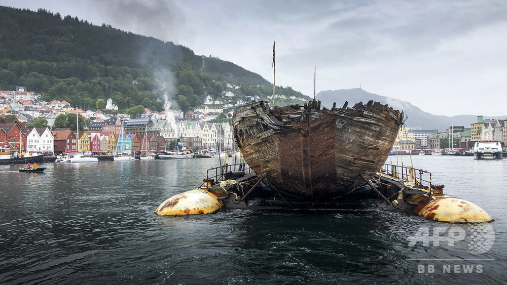 探検家アムンゼンの船 沈没経て100年ぶりに帰還 ノルウェー 写真1枚 国際ニュース Afpbb News