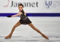 フィギュアスケート四大陸選手権、女子シングル・ショートプログラム（SP）の演技に臨むエリザベト・トゥルシンバエワ（2017年2月16日撮影）。(c)AFP/KIM DOO-HO