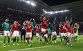 UEFAネーションズリーグ、リーグA・グループ3、ドイツ対ハンガリー。勝利を喜ぶハンガリーの選手（2022年9月23日撮影）。(c)Ronny HARTMANN / AFP
