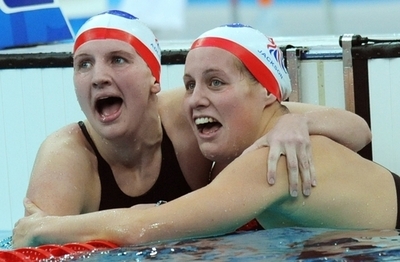 アドリントン 女子400メートル自由形で金メダル