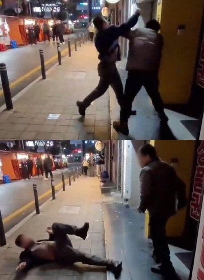 殴り合いを制止せず「おぉ！おぉ！」拍手・歓声…韓国・見物人に非難殺到