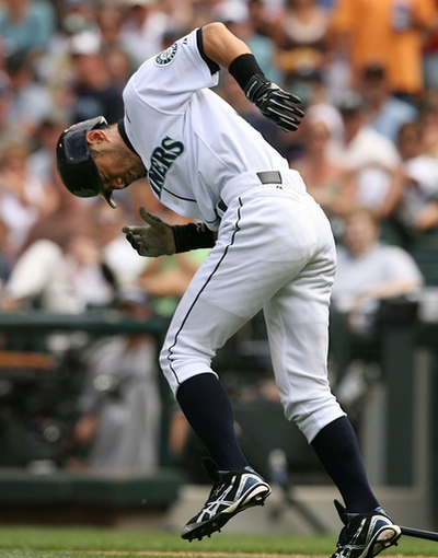 イチロー 死球を受け途中交代