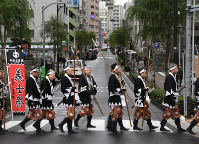 四十七士、忠義の行進「赤穂義士行列」　東京