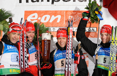 ノルウェー 男子リレーで優勝、バイアスロンW杯