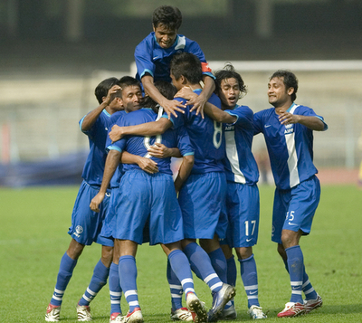 ＜サッカー 北京五輪アジア1次予選＞インド 2試合合計5-2で2次予選進出を決める - インド