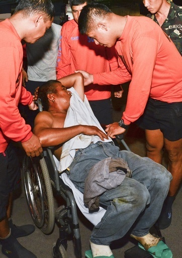 比セブ沖でフェリー沈没 24人死亡、274人行方不明