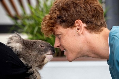 【写真特集】思わず笑顔に！ どうぶつに癒やされるテニス選手