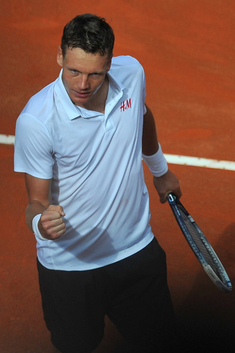 ベルディハがジョコビッチを破り準決勝進出、イタリア国際