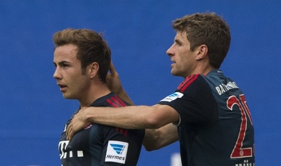 バイエルン快勝、ゲッツェの活躍でハンブルガーを追い込む