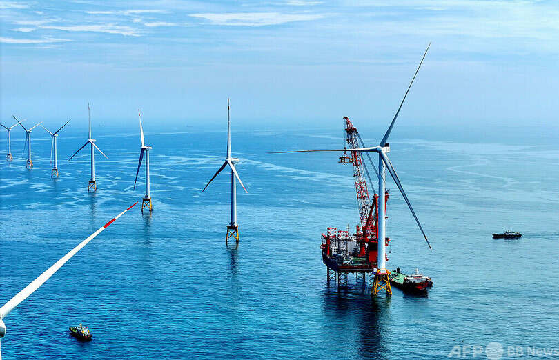 中国の洋上風力発電ユニット 台風との「相乗効果」で1日当たり発電量の世界記録更新