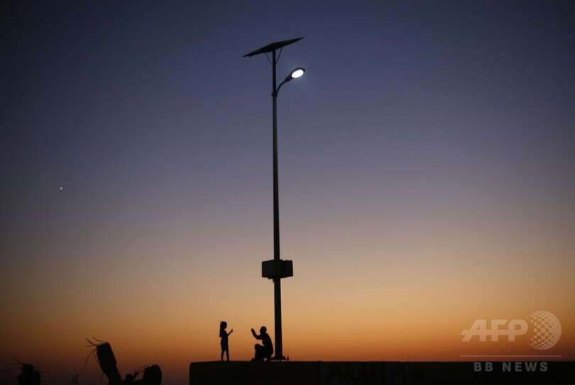 夕暮れのガザ地区