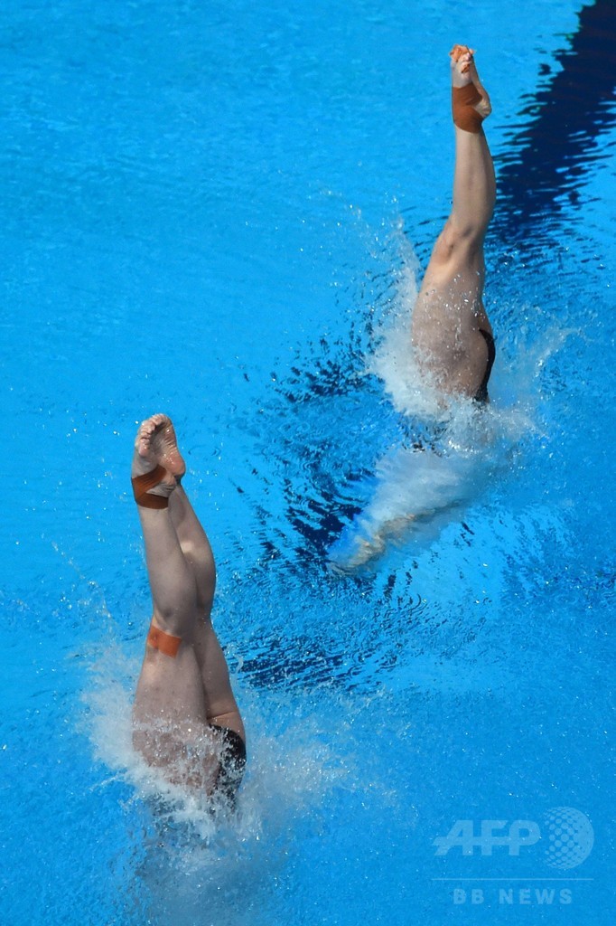 中国ペアが女子3m板飛び込み8連覇、第16回世界水泳