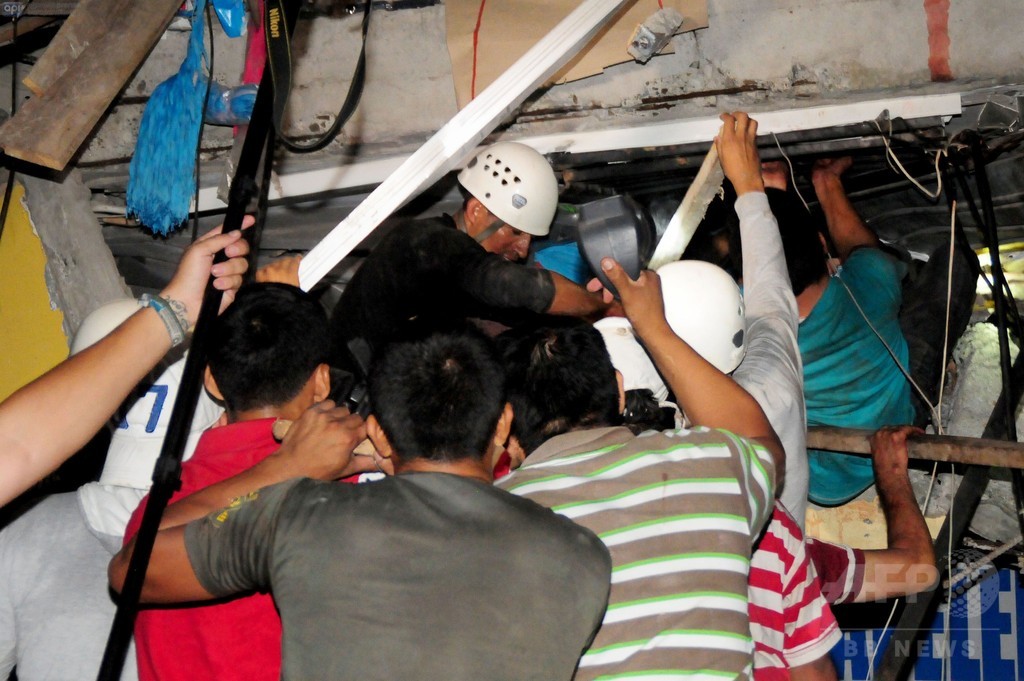 エクアドルの地震、死者少なくとも77人に 副大統領発表