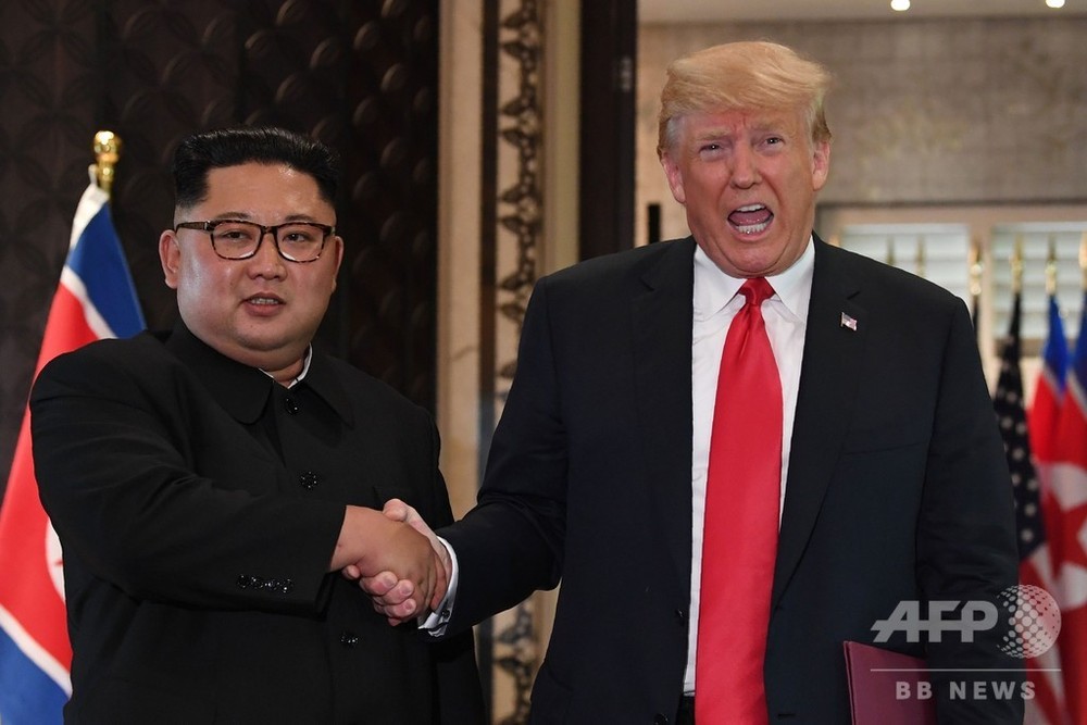 トランプ氏、金正恩氏の新たな書簡受理 写真1枚 国際ニュース：AFPBB News