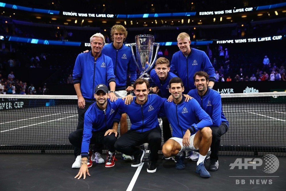 欧州チームがレーバー杯連覇、最後はズベレフが優勝決める 写真