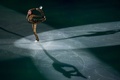 平昌冬季五輪、フィギュアスケートのエキシビションに臨むアリーナ・ザギトワ（2018年2月25日撮影）。(c)AFP/Mladen ANTONOV