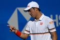 テニス、メキシコ・オープン、男子シングルス1回戦。試合に臨む錦織圭（2018年2月27日撮影）。(c)AFP PHOTO / PEDRO PARDO