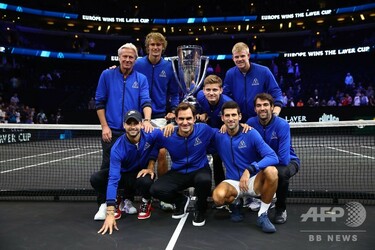 欧州チームがレーバー杯連覇、最後はズベレフが優勝決める 写真20枚