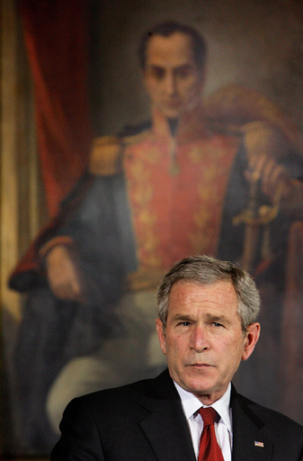 ブッシュ大統領、イラク安定化に向けイランとシリアに協力要請 - コロンビア