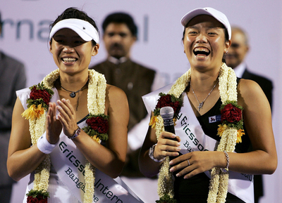＜女子テニス ソニー・エリクソン・インターナショナル＞ユンジャン／チアジャン組 今季初優勝を収める - インド