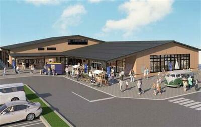 富山市公設卸売市場で市場関連施設「にぎわい施設」を開発