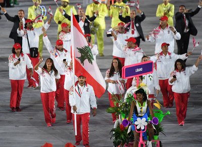 レバノンとイスラエルの五輪選手団、開会式前に一触即発